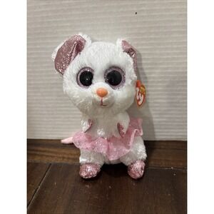 TY Beanie Boos - NINA the Mouse (Glitter Eyes)(Medium Size - 9 inch) - Boo Plush